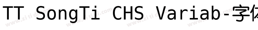 TT SongTi CHS Variab字体转换